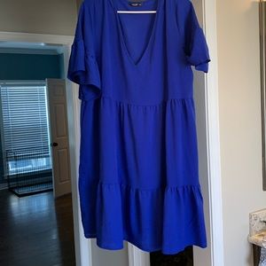 Royal blue Shein short sleeve dress